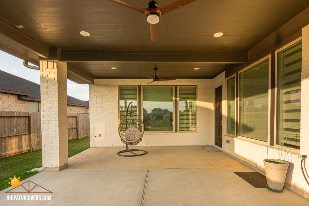 HIp-Style Patio Cover in Katy, TX. Inside View